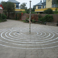 Labyrint op schoolplein