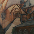 Detail collagetekening Dominicanenkerk
